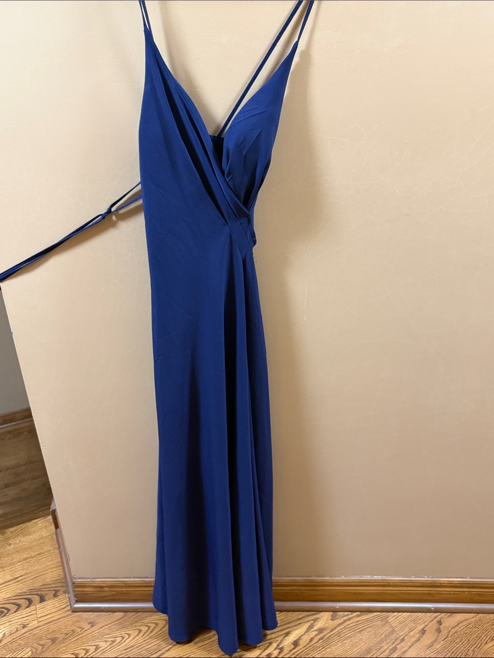 Peppermayo Royal Blue Wrap Maxi Dress with Spaghetti Straps